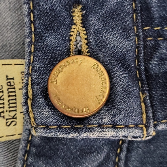 🛍Democracy Womens 6 Freedom Ankle Skimmer Medium Wash‎ Denim Blue Jeans Casual - Picture 4 of 10
